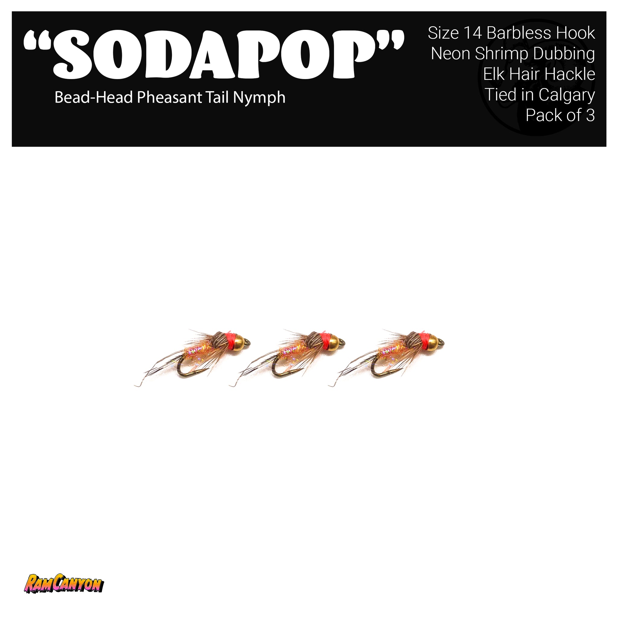 'Sodapop' Pheasant Tail Nymph 3-Pack